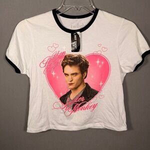 Y2K Hot Topic Twilight Edward Cullen Spider Monkey Bella Swan Baby Tee Medium